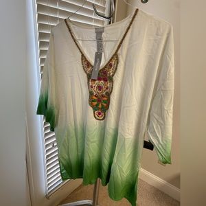 NWT Chico’s Ombré Embellished Tunic